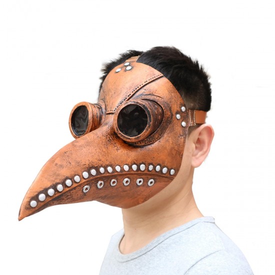 Halloween Cosplay Steampunk Plague Doctor Mask Bird Beak Props Retr Gothic Masks