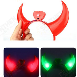 Halloween Costumes Devil Horns LED Flashlight Colorful Wedding Party Decor Supplies Halloween Costumes Devil Horns LED Flashlight Colorful Wedding Party Decor Supplies