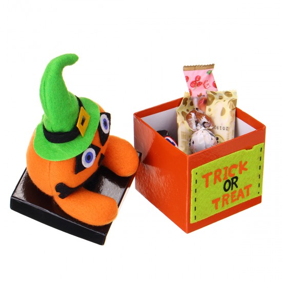 Halloween Doll Candy Box Pumpkin Ghost Sugar Cookie Case Child Kids Sweet Gift