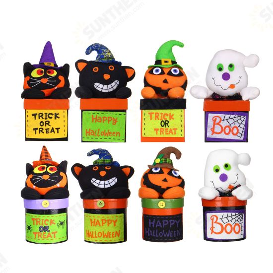 Halloween Doll Candy Box Pumpkin Ghost Sugar Cookie Case Child Kids Sweet Gift