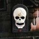 Halloween Doorbell Glowing Sounding Horror Toy Welcome Door Hanging Skull Decora Horror Props Glowing Hanging Piece Bell