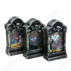 Halloween Gravestone Light Box Light Decorations Prop Tombstone LED Theme Party Decor Halloween Gravestone Light Box Light Decorations Prop Tombstone LED Theme Party Decor