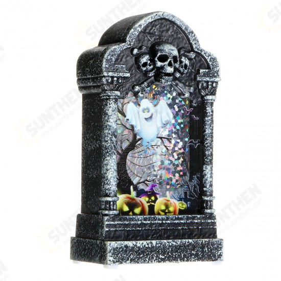 Halloween Gravestone Light Box Light Decorations Prop Tombstone LED Theme Party Decor