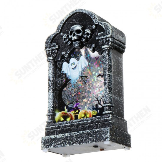 Halloween Gravestone Light Box Light Decorations Prop Tombstone LED Theme Party Decor