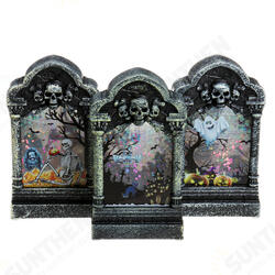 Halloween Gravestone Light Box Light Decorations Prop Tombstone LED Theme Party Decor Halloween Gravestone Light Box Light Decorations Prop Tombstone LED Theme Party Decor