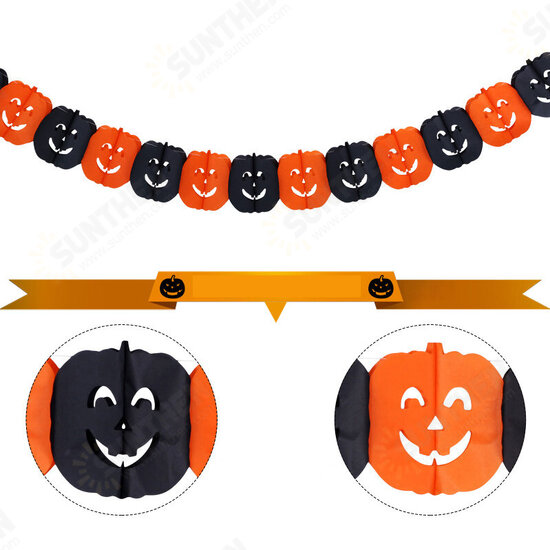 Halloween Hanging Paper Ghost Pumpkin Funny Door Hanger Foldable Fun Halloween Party Supplies