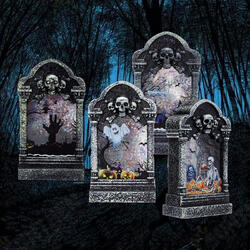Halloween LED Light Lamp Skeleton Tombstone Castle Plastic Prop Party Gift Decor Table Lamp Halloween LED Light Lamp Skeleton Tombstone Castle Plastic Prop Party Gift Decor Table Lamp