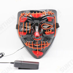 Halloween LED Multicolor Luminous Mask Light Up The Purge Movie Costume Party Mask Halloween LED Multicolor Luminous Mask Light Up The Purge Movie Costume Party Mask
