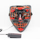 Halloween LED Multicolor Luminous Mask Light Up The Purge Movie Costume Party Mask