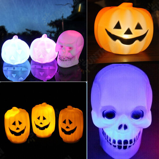 Halloween LED Pumpking Skull Lamp Light Halloween Party Decoration