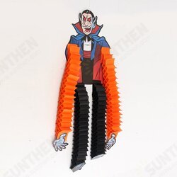 Halloween Party Decoration Props Funny Hanging Witch Skeleton Paper Tassel Decoration Halloween Party Decoration Props Funny Hanging Witch Skeleton Paper Tassel Decoration