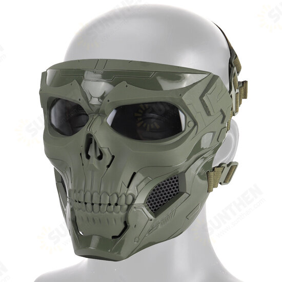 Halloween Skull Tactical Airsoft Mask Paintball CS Military Protective Full Face Helmet