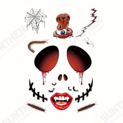 Halloween Tattoo Stickers Scary Halloween Temporary Face Tattoos Terror Wall Sticker Halloween Festival Descoration Halloween Tattoo Stickers Scary Halloween Temporary Face Tattoos Terror Wall Sticker Halloween Festival Descoration