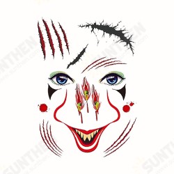 Halloween Tattoo Stickers Scary Halloween Temporary Face Tattoos Terror Wall Sticker Halloween Festival Descoration Halloween Tattoo Stickers Scary Halloween Temporary Face Tattoos Terror Wall Sticker Halloween Festival Descoration