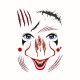 Halloween Tattoo Stickers Scary Halloween Temporary Face Tattoos Terror Wall Sticker Halloween Festival Descoration