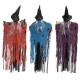 Halloween Tools Scary Welcome Sign Hanging Skeleton Voice Lights Eyes for Halloween Decorations