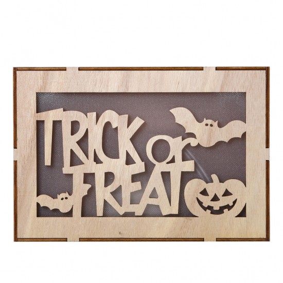 JM01501 Halloween Trick Or Treat Pattern LED Light Wall Lamp For Halloween Decorations Party