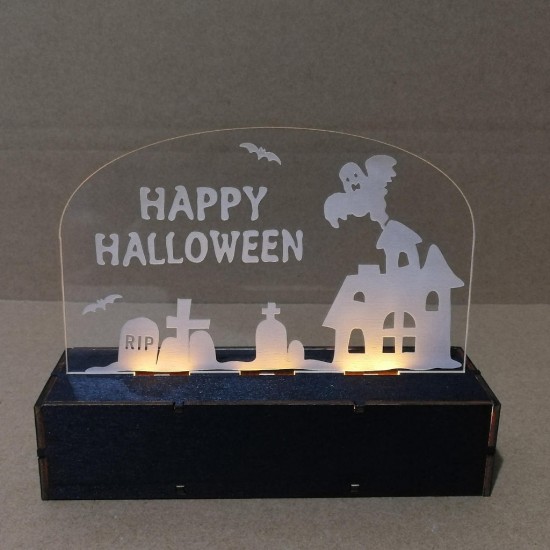 JM01508 1 pcs Halloween Decoration LED Lamp Candle with LED Tea Light Candles for Halloween Decorations