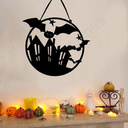 JM01510 Non-woven The Witch Is In Halloween Hanging Sign Door Hanging Halloween Decorations Festival Party JM01510 Non-woven The Witch Is In Halloween Hanging Sign Door Hanging Halloween Decorations Festival Party