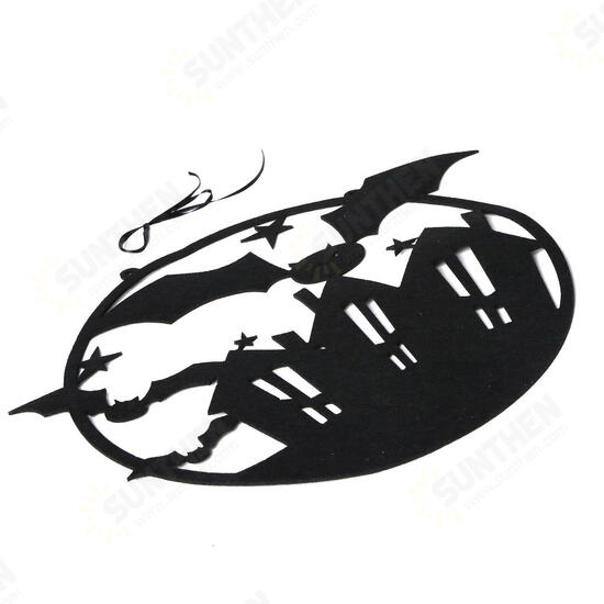 JM01510 Non-woven The Witch Is In Halloween Hanging Sign Door Hanging Halloween Decorations Festival Party