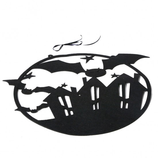 JM01510 Non-woven The Witch Is In Halloween Hanging Sign Door Hanging Halloween Decorations Festival Party