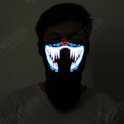 LED Rave Party Face Mask Equalizer Flashing by Music Luminous Cosplay Dance LED Rave Party Face Mask Equalizer Flashing by Music Luminous Cosplay Dance
