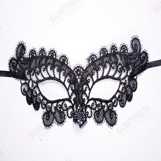 Lace Women Eye Face Mask Masquerade Party Ball Prom Halloween Costume Party Masks Eye Face Mask - Black Lace Women Eye Face Mask Masquerade Party Ball Prom Halloween Costume Party Masks Eye Face Mask - Black