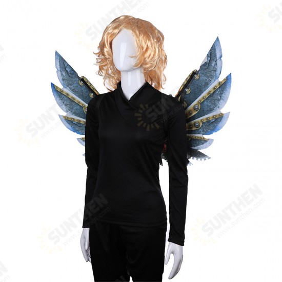 Mardi Gras Steampunk Gear Wings Cosplay Carnival Party Unisex Costume Wing Props