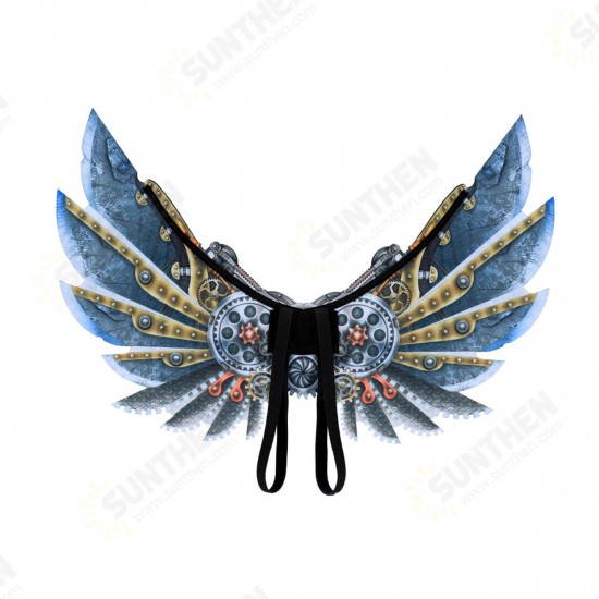 Mardi Gras Steampunk Gear Wings Cosplay Carnival Party Unisex Costume Wing Props