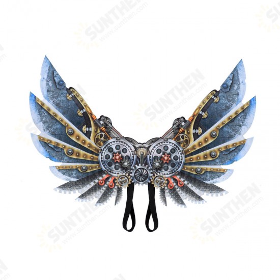 Mardi Gras Steampunk Gear Wings Cosplay Carnival Party Unisex Costume Wing Props