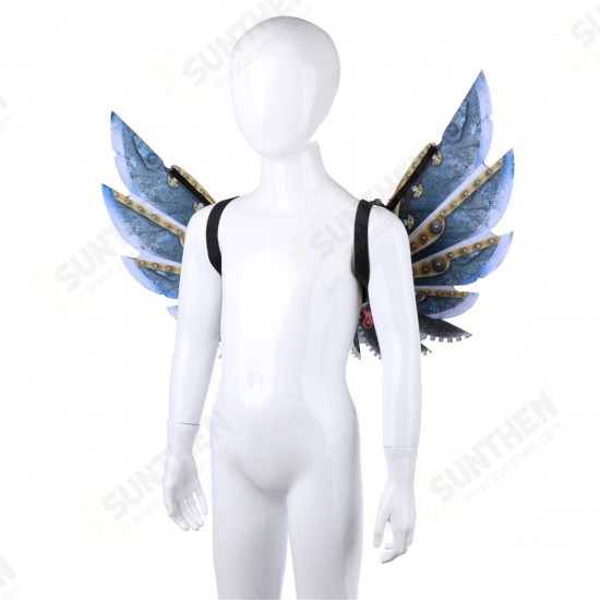 Mardi Gras Steampunk Gear Wings Cosplay Carnival Party Unisex Costume Wing Props