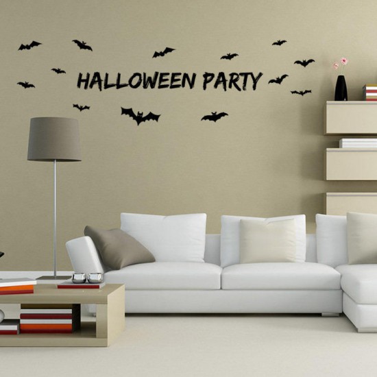 AW9352 Halloween Wall Sticker Removable Sticksrs For Halloween Party Decoration Room Decorations