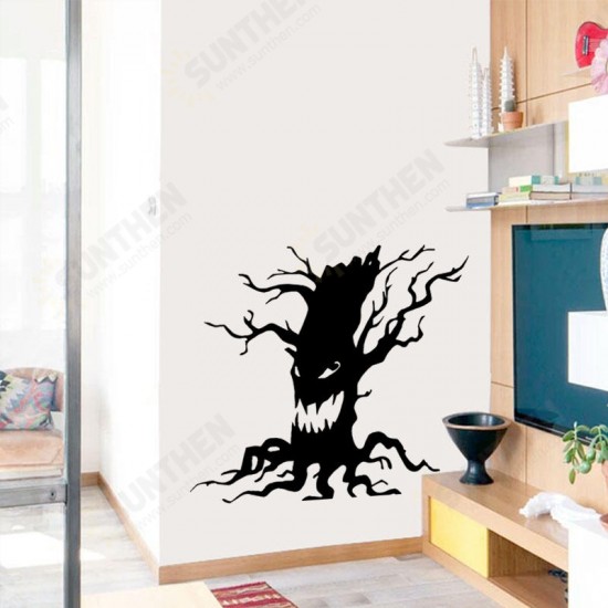 FX3014 Halloween Sticker Cartoon Sticker Ghost Tree Pattern Removable Wall Stickers