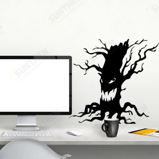 FX3014 Halloween Sticker Cartoon Sticker Ghost Tree Pattern Removable Wall Stickers