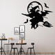 FX3017 Halloween Sticker Cartoon Sticker Witch Pattern Removable Wall Stickers