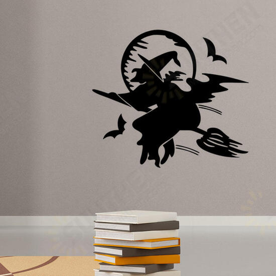 FX3017 Halloween Sticker Cartoon Sticker Witch Pattern Removable Wall Stickers