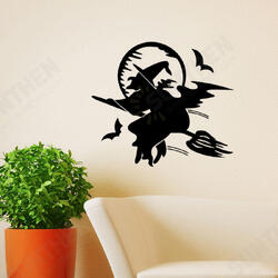 FX3017 Halloween Sticker Cartoon Sticker Witch Pattern Removable Wall Stickers FX3017 Halloween Sticker Cartoon Sticker Witch Pattern Removable Wall Stickers