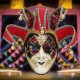 Red Black Blue Clown Mask Halloween European American Atmosphere Dress Mask Red Black Blue Clown Mask Halloween European American Atmosphere Dress Mask
