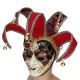 Red Black Blue Clown Mask Halloween European American Atmosphere Dress Mask Red Black Blue Clown Mask Halloween European American Atmosphere Dress Mask