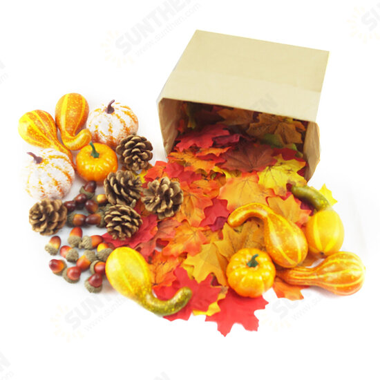 Simulation Pumpkin Acorn Harvest Festival Photography Props Foam Decor