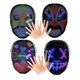 Smart Bluetooth LED DIY Mask Intelligent Face-Changing APP Control Full-Color LED Glowing DIY Shining Mask For Halloween Christmas