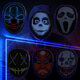 Smart Bluetooth LED DIY Mask Intelligent Face-Changing APP Control Full-Color LED Glowing DIY Shining Mask For Halloween Christmas