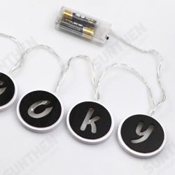 Wooden SPOOKY Alphabet Evil Pumpkin Pattern LED Light String Halloween Pendant Crafts For Home Party Decoration Wooden SPOOKY Alphabet Evil Pumpkin Pattern LED Light String Halloween Pendant Crafts For Home Party Decoration