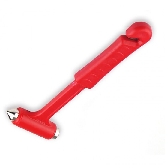 Long Handle Solid 2-in-1 Safety Hammer Mini Multi-function Fire Rescue Emergency Window Breaker Escape Hammer