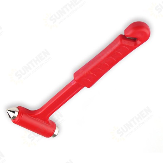 Long Handle Solid 2-in-1 Safety Hammer Mini Multi-function Fire Rescue Emergency Window Breaker Escape Hammer