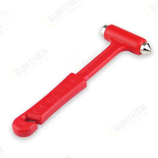 Long Handle Solid 2-in-1 Safety Hammer Mini Multi-function Fire Rescue Emergency Window Breaker Escape Hammer