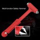 Long Handle Solid 2-in-1 Safety Hammer Mini Multi-function Fire Rescue Emergency Window Breaker Escape Hammer