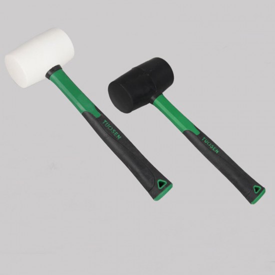 White/Black Rubber Hammer Black Rubber Hammer Decoration Environmental Protection Installation Hammer Multifunctional Rubber Hammer