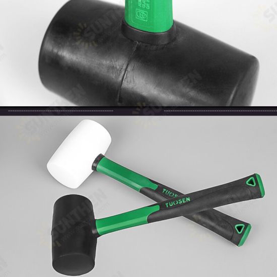 White/Black Rubber Hammer Black Rubber Hammer Decoration Environmental Protection Installation Hammer Multifunctional Rubber Hammer