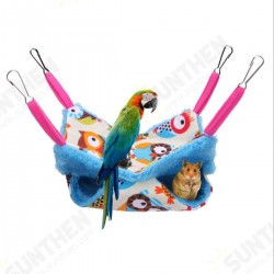 Pet Hamster Birds Hammock Double Layer Squirrel Hanging Bed House Cute Mezzanine Hanging Bed Pet Hamster Birds Hammock Double Layer Squirrel Hanging Bed House Cute Mezzanine Hanging Bed